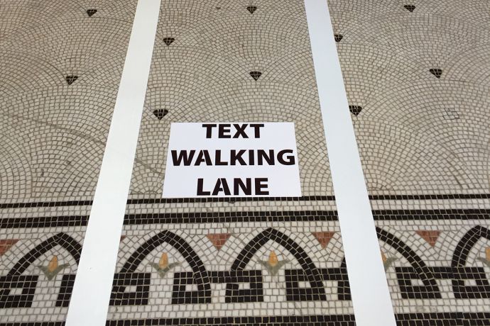text walking lanes